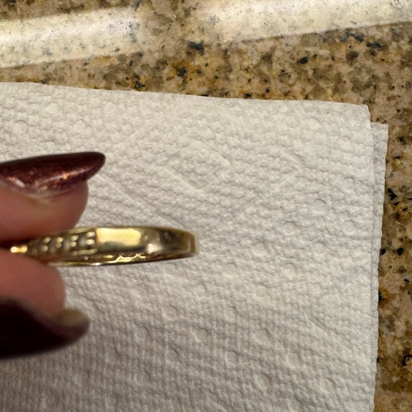 Ross Simons gold vermil stackable rings. 925 stamp. Semi precious w/diamonds - Picture 7 of 10